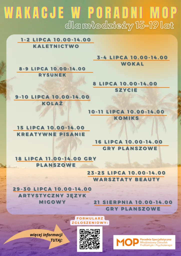 Wakacje w Poradni MOP